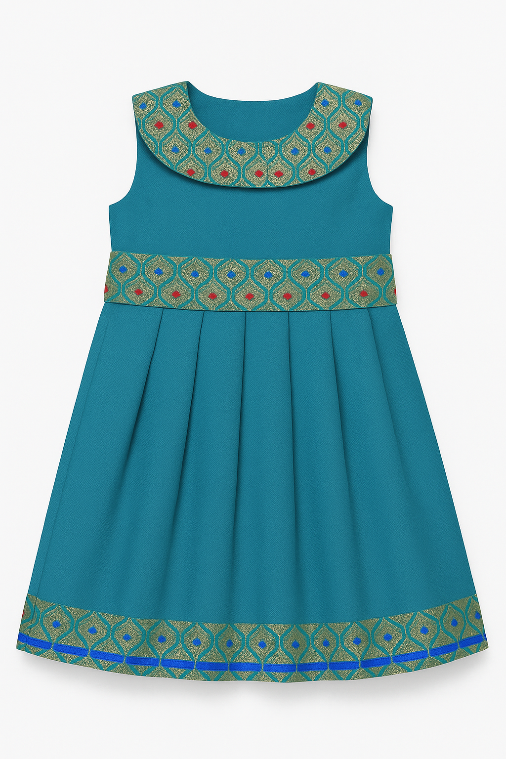 Dog Lehenga - Ethnic Pet Apparel | Festive Dog Dress, Cat Dress - Green - Petaloons