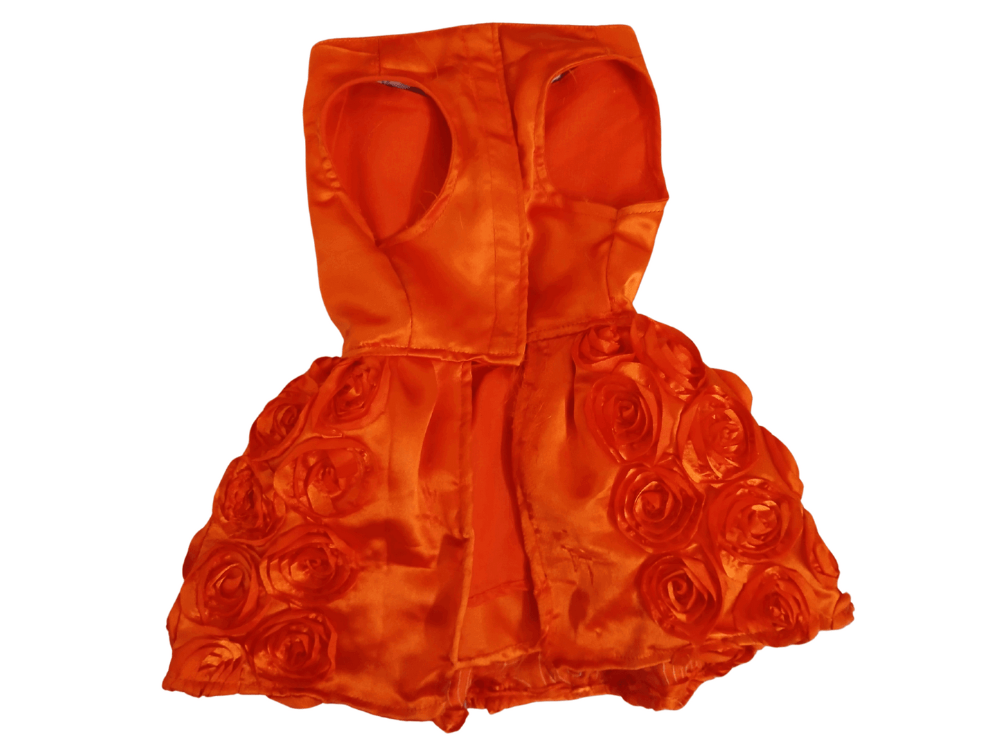 Orange Pet Frock for Dogs and Cats – Dress for Small & Medium Breeds – Lightweight & Comfortable Pet Apparel - Petaloons