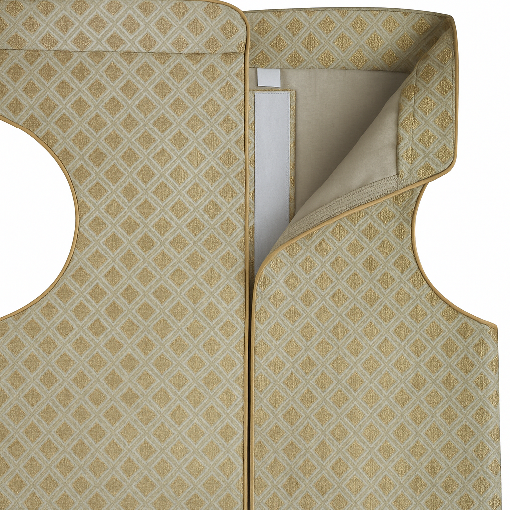 Dog Sherwani in Ash Olive | Ethnic Wedding & Festival Wear for Dogs | Adjustable Comfortable Fit | Premium Brocade - Petaloons