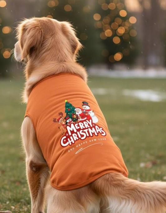 Christmas Dog T-Shirt – Cute Holiday Outfit for Dogs (Santa & Xmas Design)