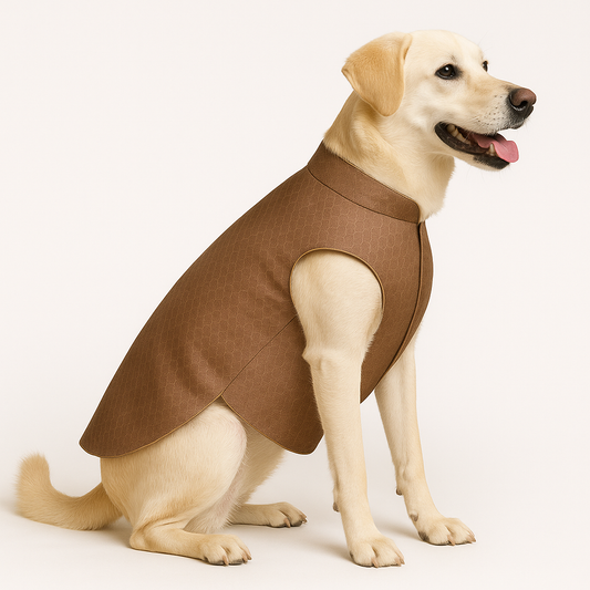 Premium Dog Sherwani in Light Taupe | Ethnic Festive & Wedding Outfit for Dogs | Comfortable Adjustable Fit - Petaloons