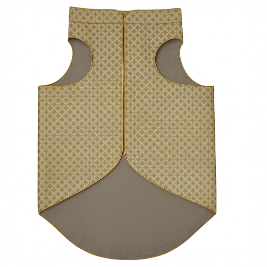 Dog Sherwani in Ash Olive | Ethnic Wedding & Festival Wear for Dogs | Adjustable Comfortable Fit | Premium Brocade - Petaloons