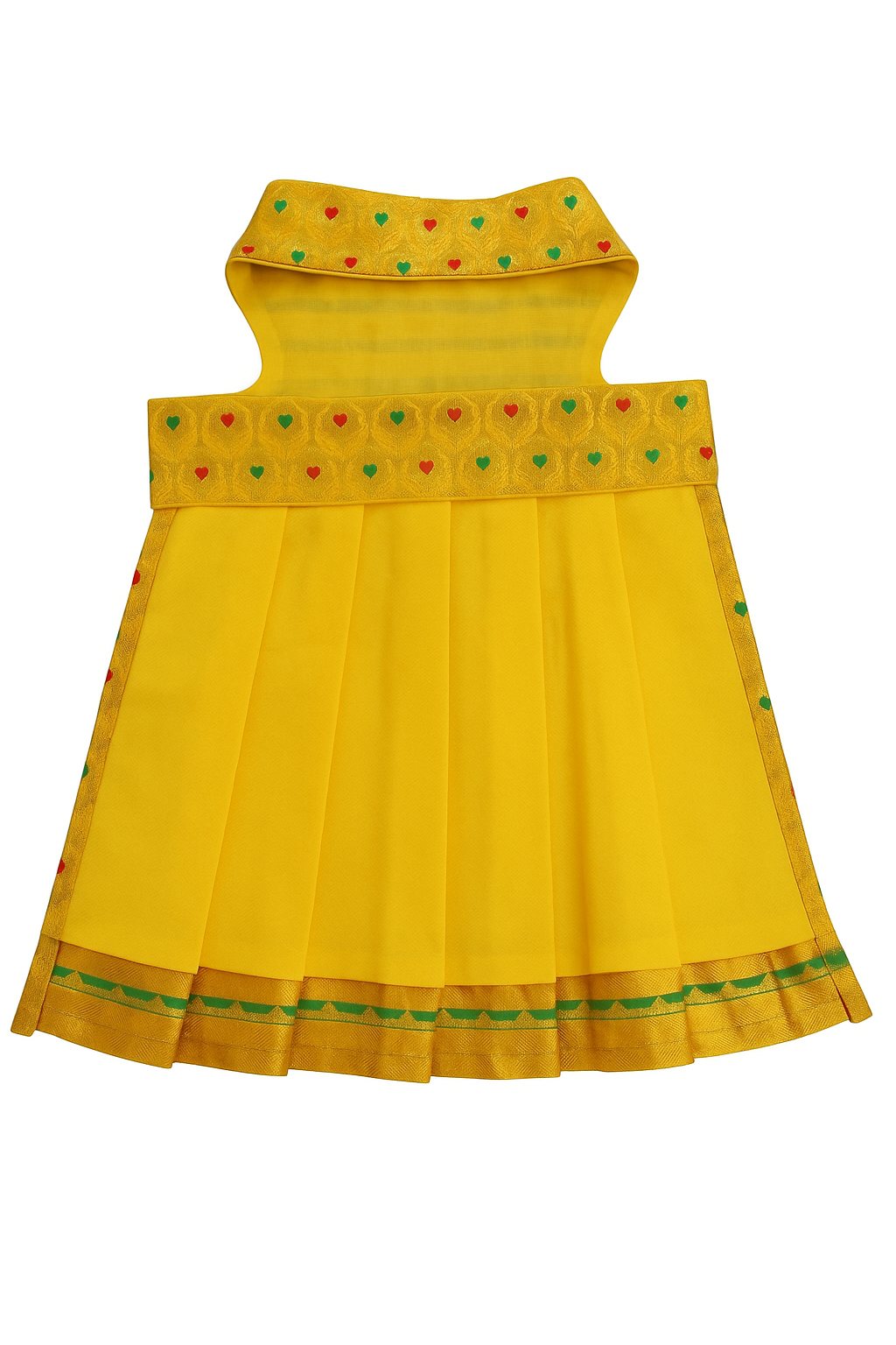 Dog Lehenga - Yellow - Traditional Ethnic Outfit for Dogs | Premium Wedding Dress for Small, Medium, and Large Dogs - Petaloons