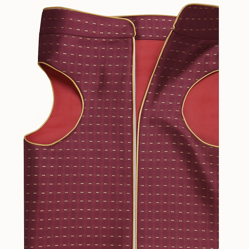 Maroon Designer Dog Sherwani | Ethnic Wedding & Festive Outfit for Dogs - Petaloons