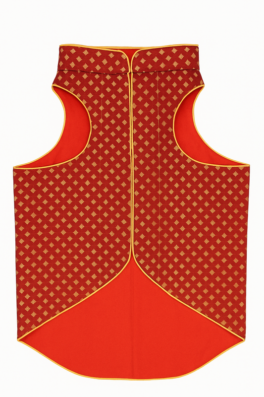 Maroon Sherwani For Dog - Petaloons