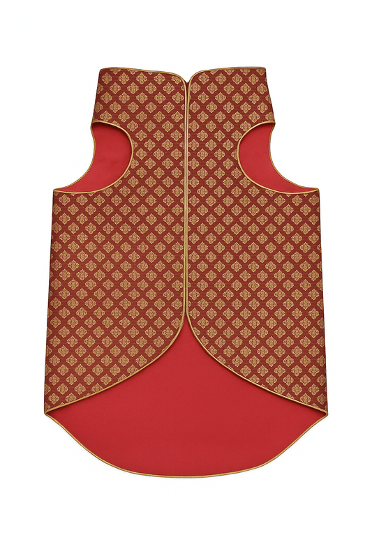 Premium Maroon Dog Sherwani | Royal Ethnic Wear for Dogs | Festive & Wedding Outfit - Petaloons