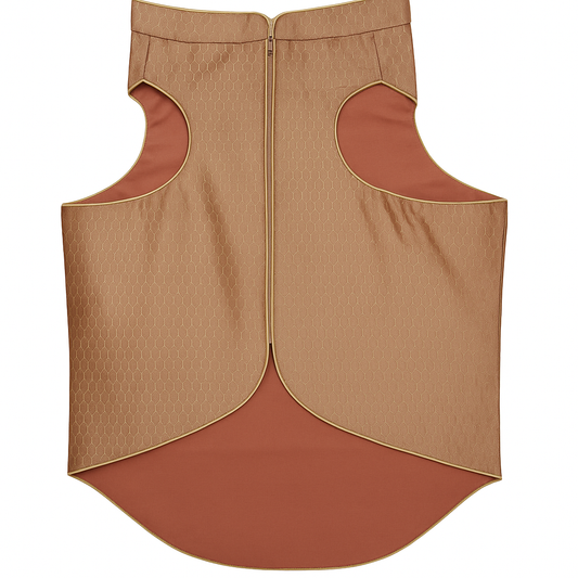 Premium Dog Sherwani in Light Taupe | Ethnic Festive & Wedding Outfit for Dogs | Comfortable Adjustable Fit - Petaloons