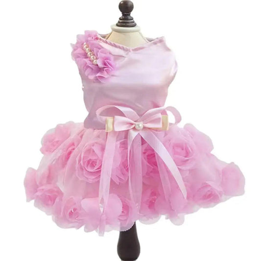 Pink Pet Skirt Princess Girl Female Nice Dog Clothes - Petaloons