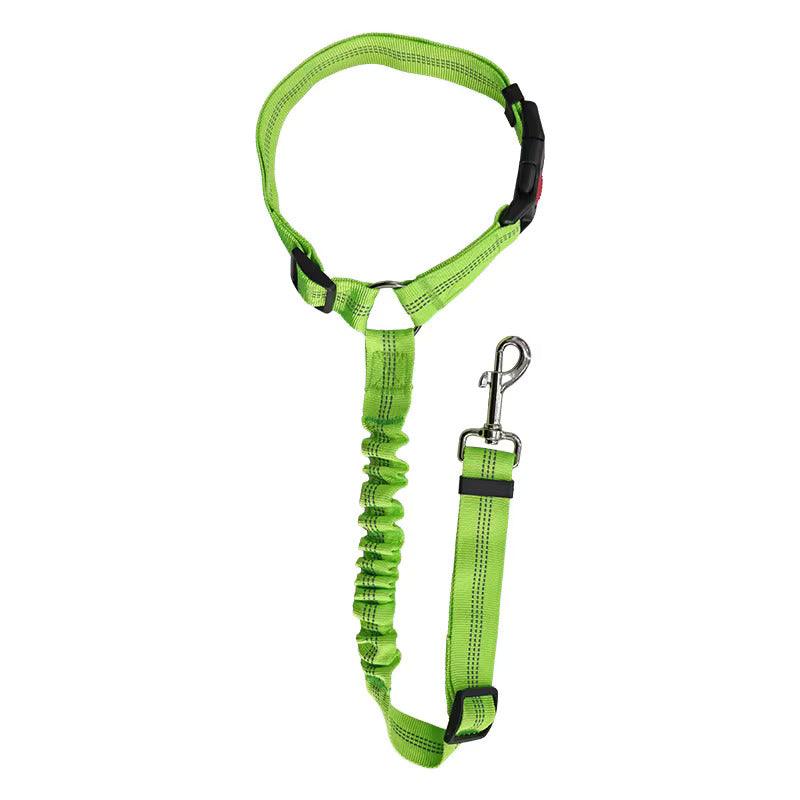 Pet Seat Safety Belt – Retractable, Adjustable, and Reflective Dog Seatbelt Leash for Secure Vehicle Headrest - Petaloons