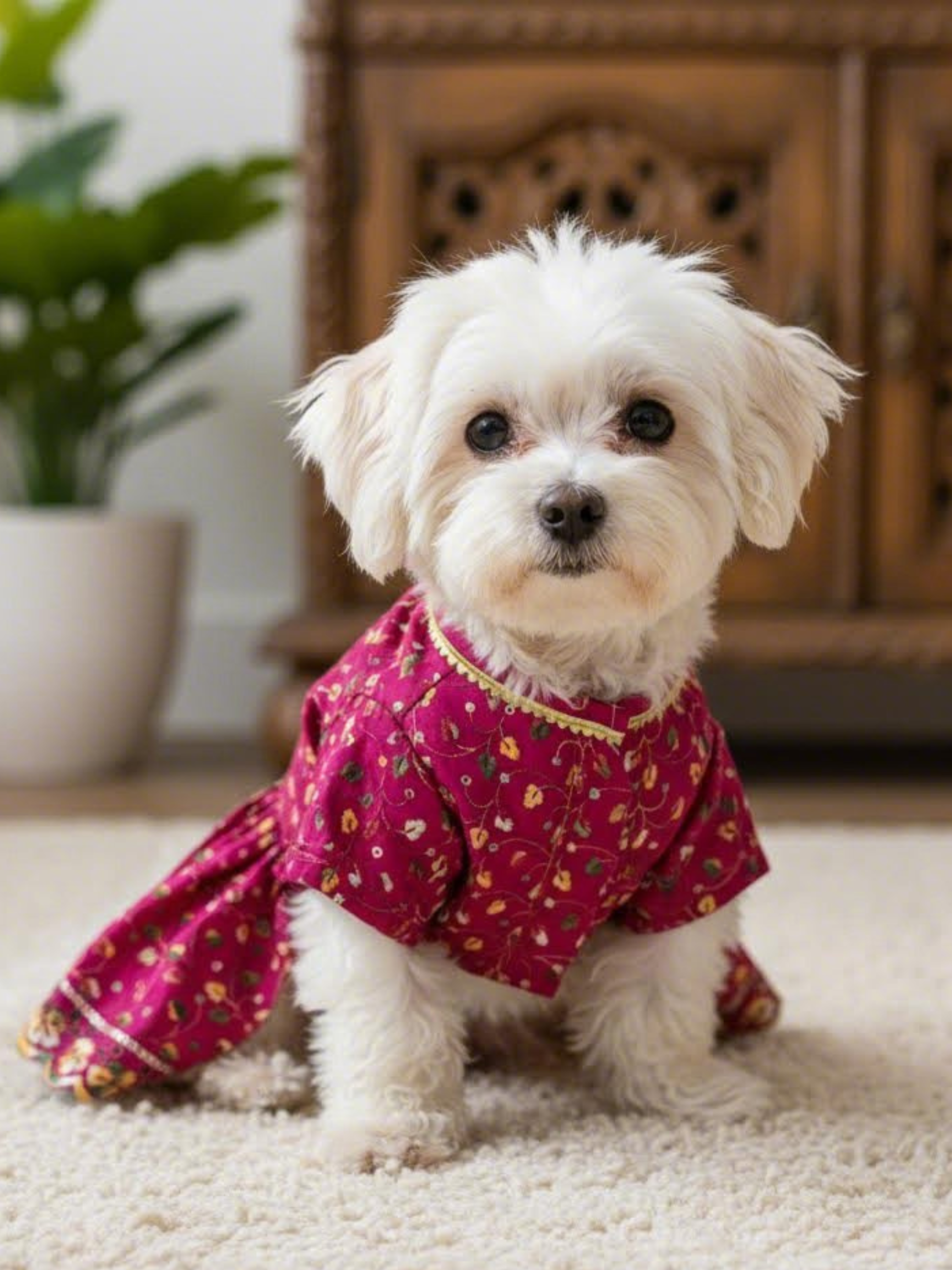 Petaloons dog lehenga premium look