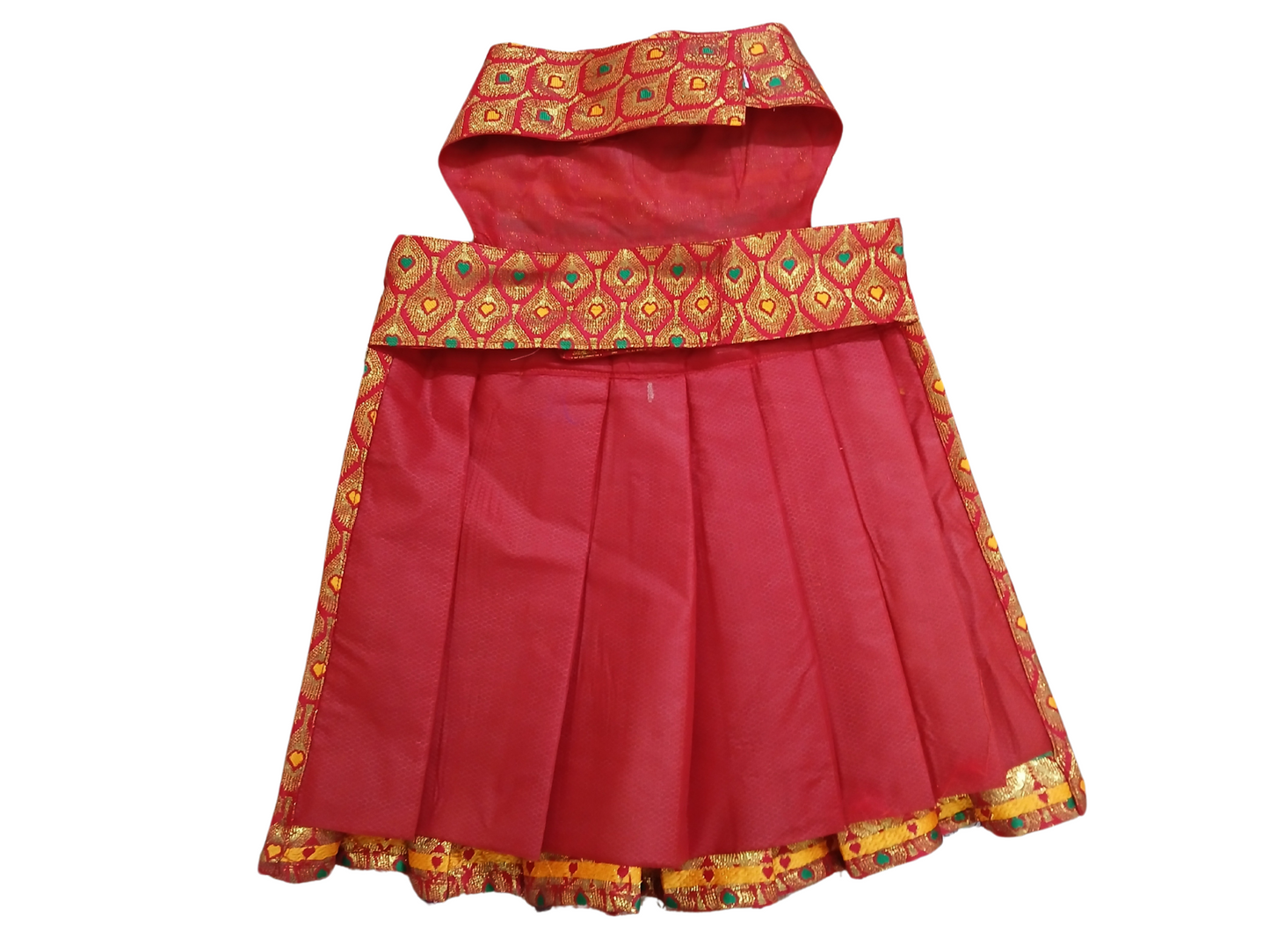 Dog and Cat Lehenga - Ethnic Pet Apparel | Festive Dog Dress, Cat Dress - Red