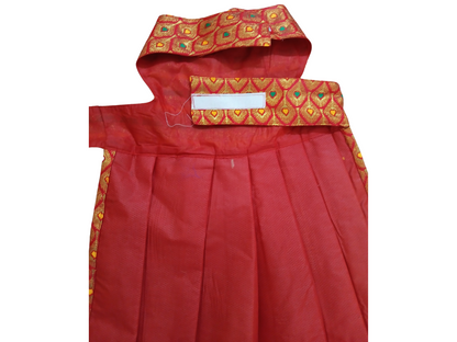 Dog and Cat Lehenga - Ethnic Pet Apparel | Festive Dog Dress, Cat Dress - Red