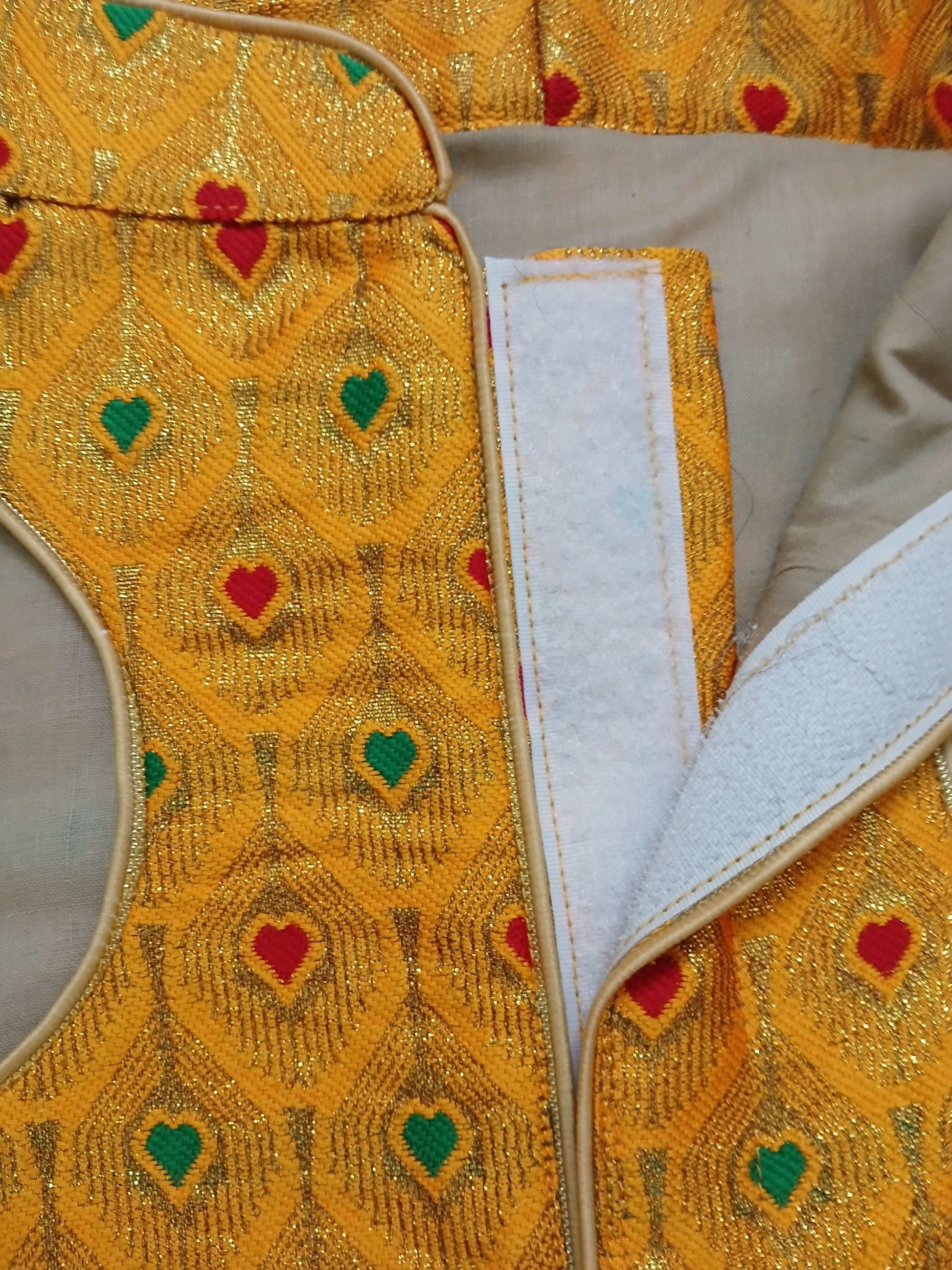 Royal Yellow Dog Sherwani – Designer Indian Wedding & Festive Ethnic Wear for Dogs