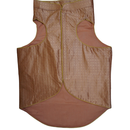 Premium Dog Sherwani in Light Taupe | Ethnic Festive & Wedding Outfit for Dogs | Comfortable Adjustable Fit