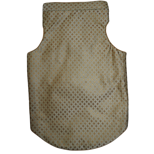 Dog Sherwani in Ash Olive | Ethnic Wedding & Festival Wear for Dogs | Adjustable Comfortable Fit | Premium Brocade