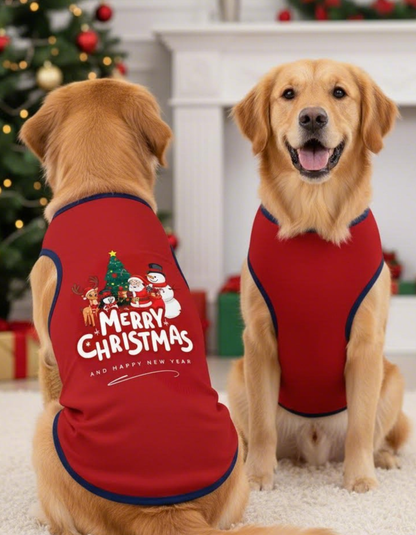 Merry Christmas Dog Shirt – Cute Holiday Pet Outfit for Small, Medium & Large Dogs | Soft & Comfortable Festive Dog Clothing for Photos, Parties & Christmas Morning