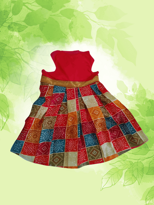 Red Dog Lehenga – Traditional Indian Ethnic Wear for Dogs | Festive & Wedding Pet Dress by Petaloons - Petaloons