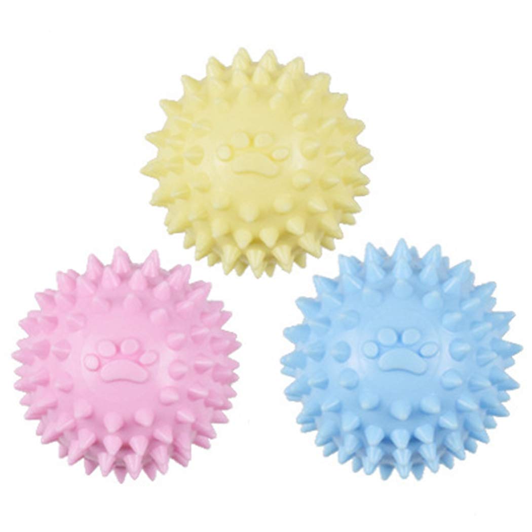 Rubber Dog Toys 5.5cm TPR Chew Toy for Dog Hollow Ball Teeth Cleaning Interactive Cute Dog Toys - Petaloons