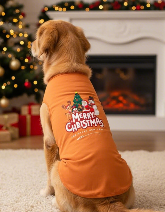 Christmas Dog T-Shirt – Cute Holiday Outfit for Dogs (Santa & Xmas Design)