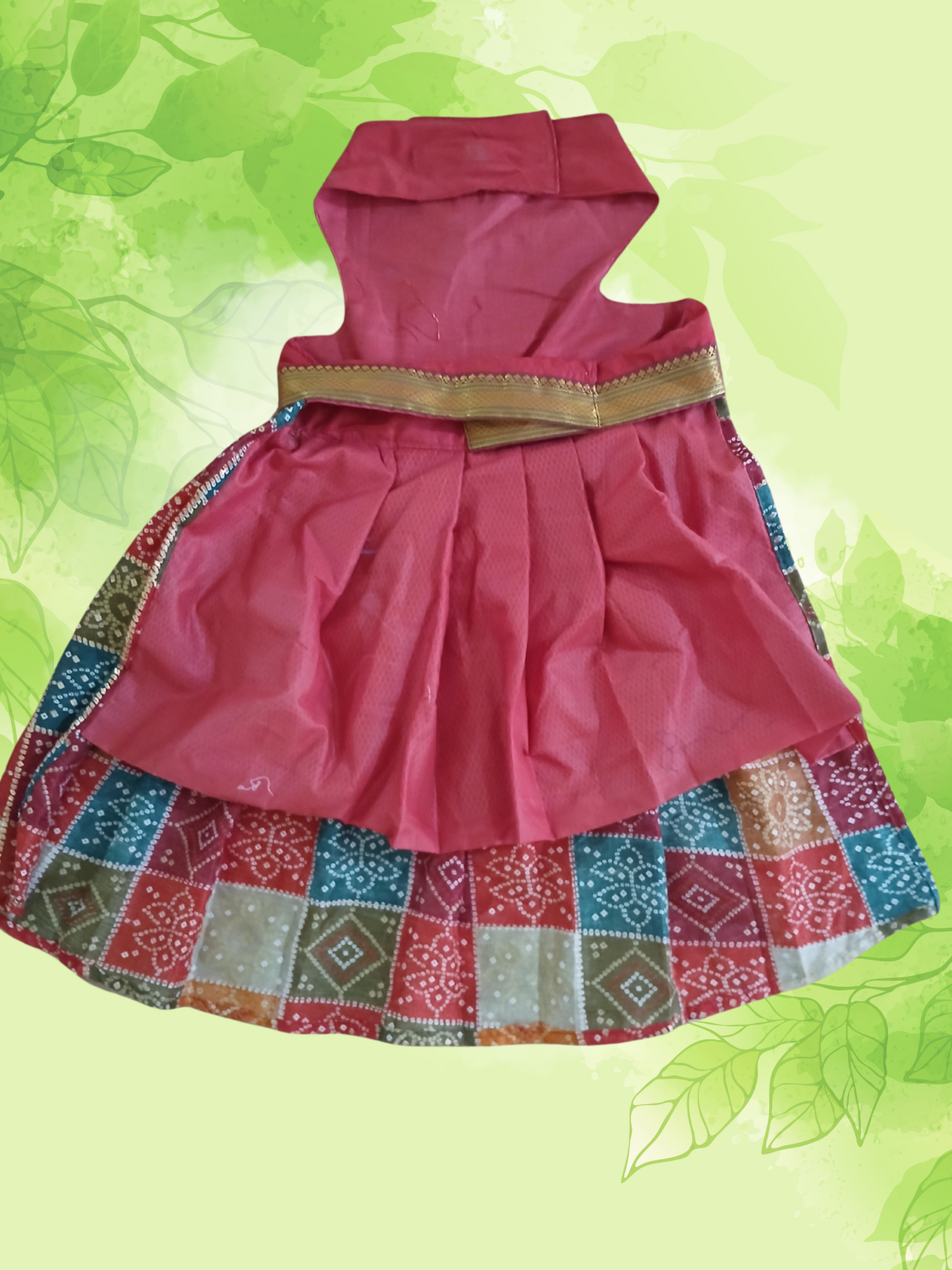 Red Dog Lehenga – Traditional Indian Ethnic Wear for Dogs | Festive & Wedding Pet Dress by Petaloons