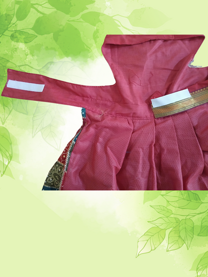 Red Dog Lehenga – Traditional Indian Ethnic Wear for Dogs | Festive & Wedding Pet Dress by Petaloons