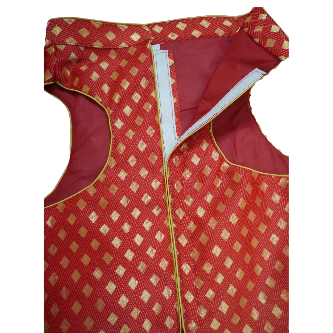 Royal Red Pet Sherwani – Ethnic Dog & Cat Outfit for Weddings & Festivals | Comfortable & Stylish | Petaloons