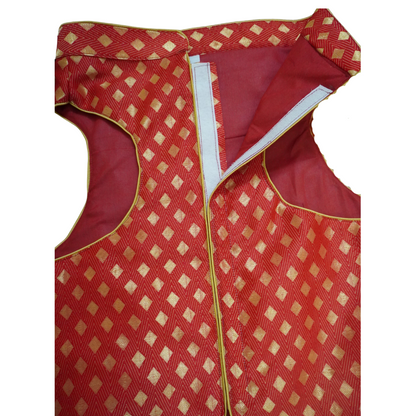 Royal Red Pet Sherwani – Ethnic Dog & Cat Outfit for Weddings & Festivals | Comfortable & Stylish | Petaloons