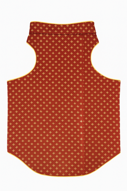 Maroon Sherwani For Dog - Petaloons