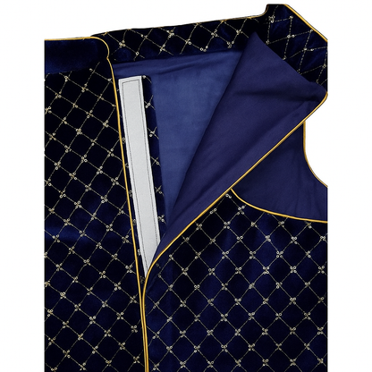 Navy Blue Designer Sherwani for Dogs – Ethnic Dog Outfit for Weddings & Festive Wear | Royal Indian Dog Costume