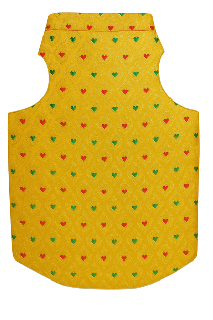 Royal Yellow Dog Sherwani – Designer Indian Wedding & Festive Ethnic Wear for Dogs - Petaloons