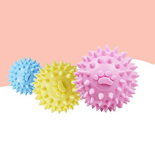 Rubber Dog Toys 5.5cm TPR Chew Toy for Dog Hollow Ball Teeth Cleaning Interactive Cute Dog Toys - Petaloons