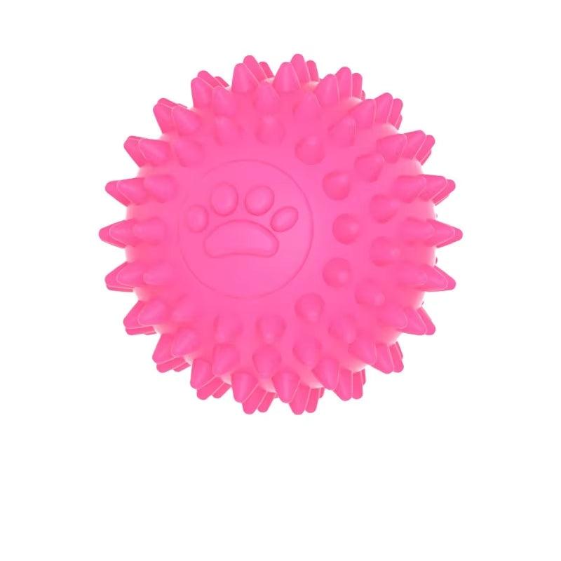 Rubber Dog Toys 5.5cm TPR Chew Toy for Dog Hollow Ball Teeth Cleaning Interactive Cute Dog Toys - Petaloons
